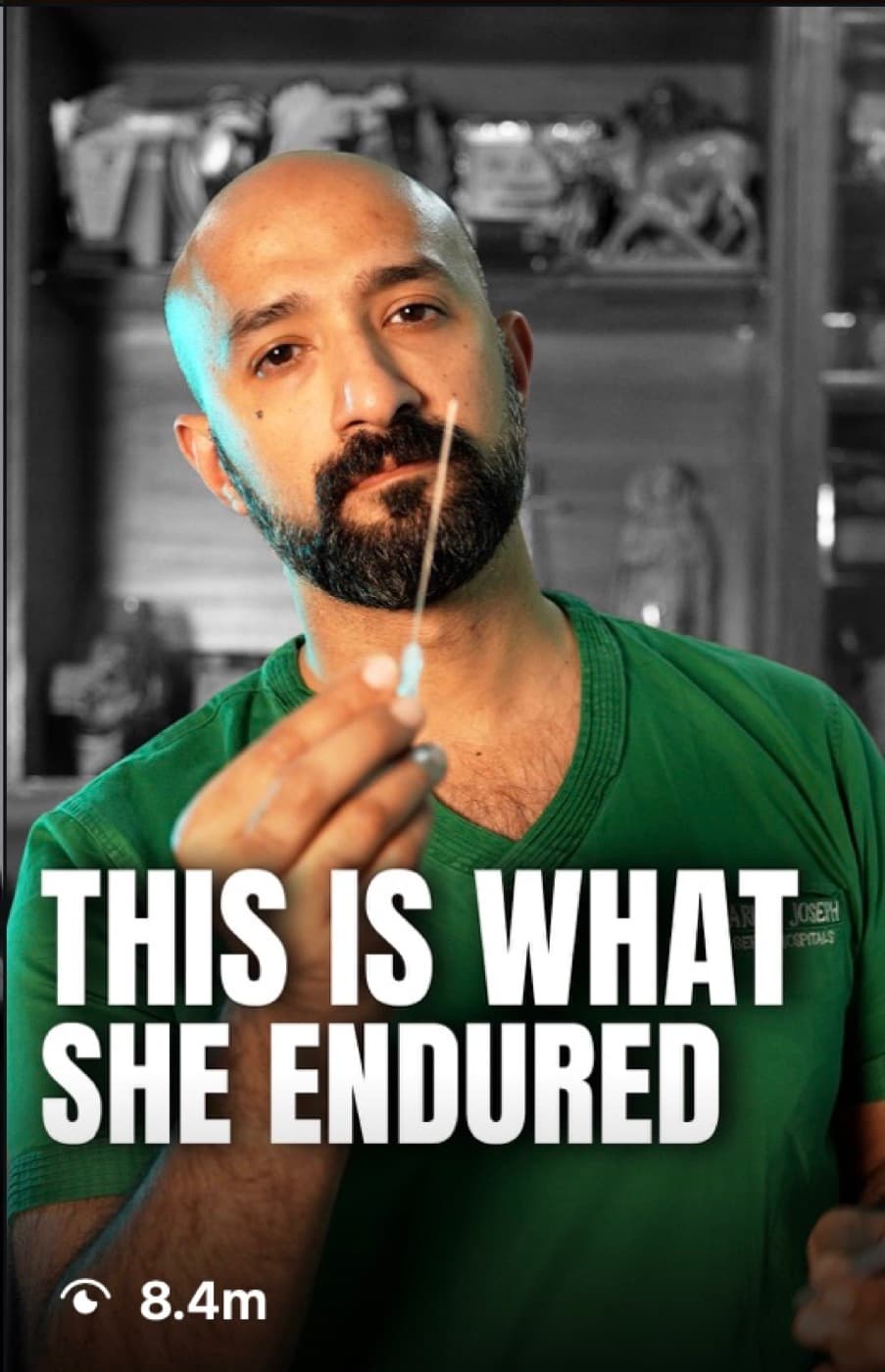 Dr Tarun Joseph in a reel titled This is what she endured